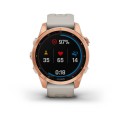 Умные спортивные часы премиум-класса Fenix 7S Sol,Rose Gold w/Light Sand Band, Smart Watch (010-02539-11)