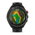 Умные часы для гольфа Approach S70 (47 мм) с черным керамическим безелем и черным ремешком (010-02746-12)