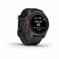 Fenix  7S Pro Sapphire Solar Carbon Grey DLC Titanium with Black Band (010-02776-11)