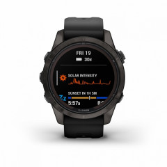 Fenix  7S Pro Sapphire Solar Carbon Grey DLC Titanium with Black Band (010-02776-11)