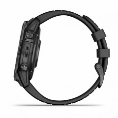Fenix 7 Pro – Sapphire Solar Edition Carbon Gray DLC Titanium with Black Band (010-02777-11)