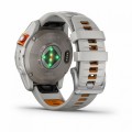Умные спортивные часы премиум-класса  Fenix 7 Pro – Sapphire Solar Edition Titanium with Fog Gray/Ember Orange Band (010-02777-21)