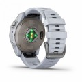 Умные спортивные часы премиум-класса EPIX PRO(Gen 2) Sapphire Edition 47 мм, титановый, белый DLC, белый ремешок