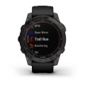 Умные мультиспортивные часы премиум класса Fenix 7 Sapph Solar, Carbon Gray, Smart Watch (010-02540-21)