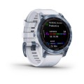 Умные мультиспортивные часы премиум класса Fenix 7 Sapphire Mineral Blue Ti with Whitestone Band GPS (010-02540-25)