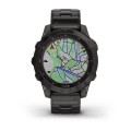 Умные спортивные часы премиум класса fenix 7 SapphireCrbn Gry DLC Ti/Vntd Ti Bnd GPS Watch  (010-02540-39)