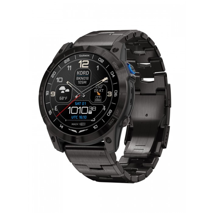 Умные часы Mach 1 Pro Aviator smartwatch with vented titanium bracelet (010-02804-81)