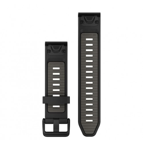Ремешок 20мм QuickFit черный-графит силиконовый (010-13391-00)