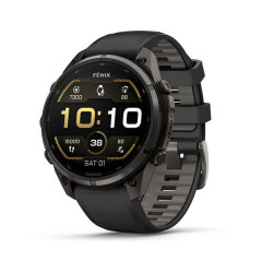 Fenix 9 Pro – 47mm Carbon Gray DLC Titanium with Black Silicone Band