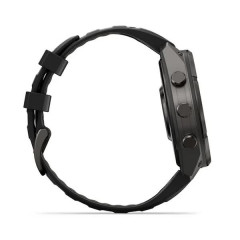 Fenix 9 Pro – 47mm Carbon Gray DLC Titanium with Black Silicone Band