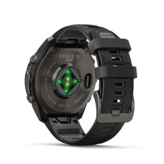 Fenix 9 Pro – 47mm Carbon Gray DLC Titanium with Black Silicone Band