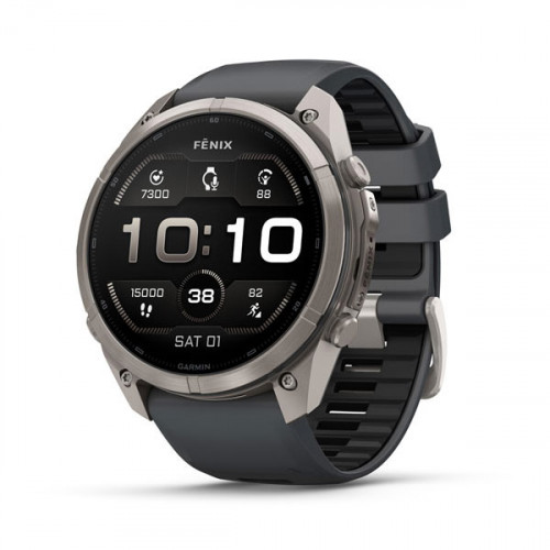 Мульти-спортивные часы Fenix 9 Pro – 51mm Titanium with Graphite/Black Silicone Band