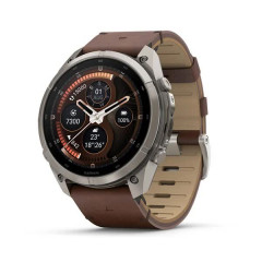 Fenix 9 Pro Inreach – 51mm Titanium with Walnut Leather Band (010-04337-41)