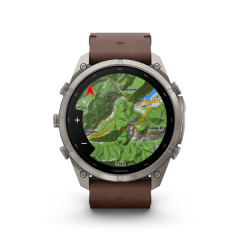 Fenix 9 Pro Inreach – 51mm Titanium with Walnut Leather Band (010-04337-41)