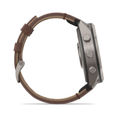 Fenix 9 Pro Inreach – 51mm Titanium with Walnut Leather Band (010-04337-41)