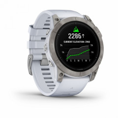 EPIX PRO (Gen 2) Sapphire Edition 51 мм, титановый белый, DLC, белый силиконовый ремешок