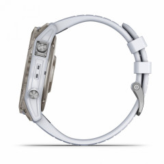 EPIX PRO (Gen 2) Sapphire Edition 51 мм, титановый белый, DLC, белый силиконовый ремешок