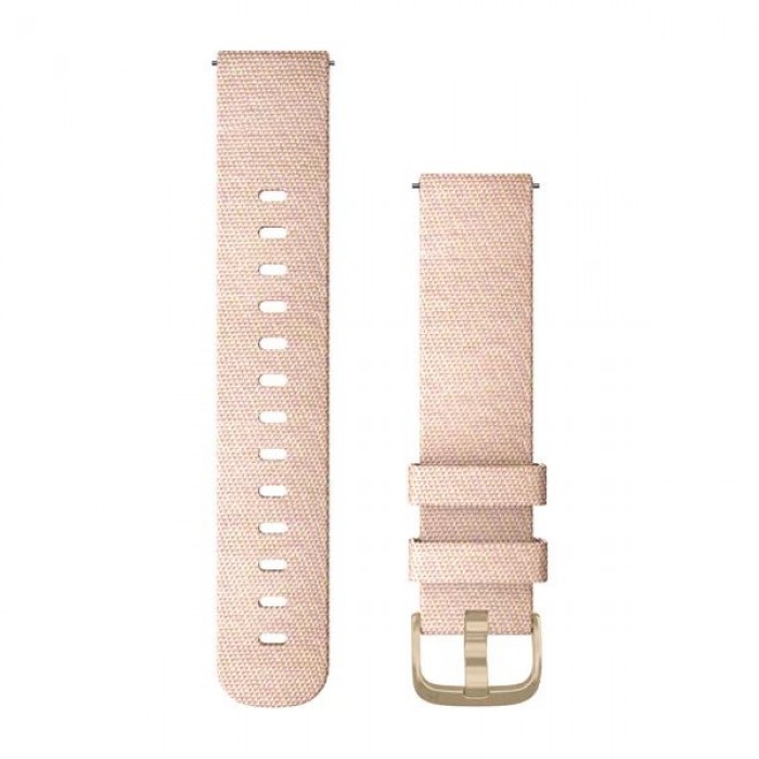 Garmin Ремешок сменный Quick Release 20 мм (нейлоновый) розовый с золотистой застежкой
