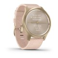 Умные часы Vivomove Style светло-золотистый с плетеным нейлоновым розовым ремешком (010-02240-22)